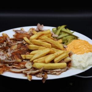 Chicken shawarma plate
